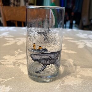 Vintage Irving Whale Design Glass Tumbler